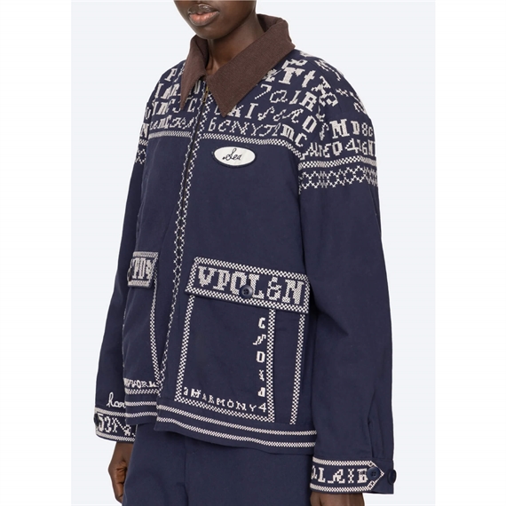 Sea New York Kit Embroidery Jakke, Navy